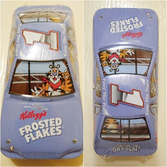 Kellogg's Other - Vintage RARE Kellogg's Tony the Tiger Candy Tin Racing Car